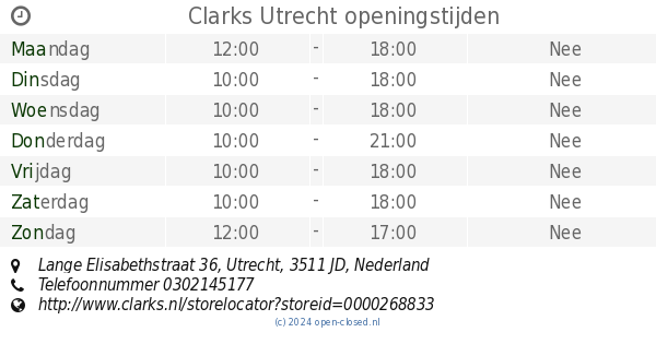Clarks Utrecht Elisabethstraat 36